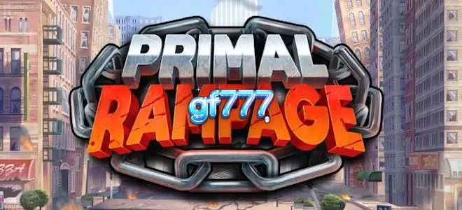 Cenário da selva vibrante e o guardião Korrak no slot Primal Rampage